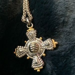 Silver 2” Cross Necklace